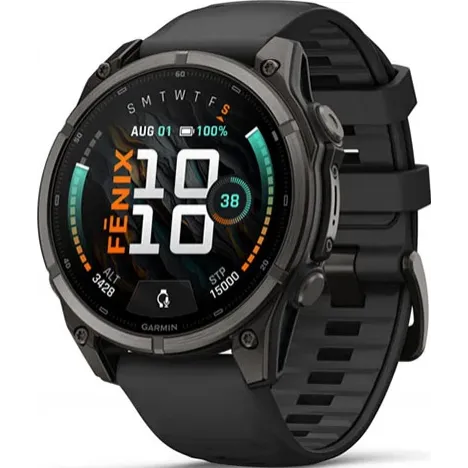 Garmin Fenix 9 AMOLED 47 mm Carbon Gray DLC Titanium / Black Garmin Fenix 9 AMOLED 47 mm Carbon Gray DLC Titanium / Black