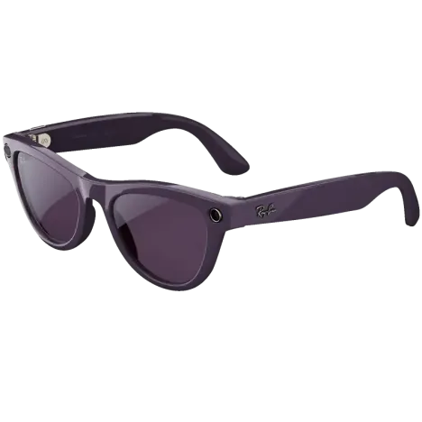 Ray-Ban Meta Skyler (Gen 2) Shiny Transparent Peach/Clear to Brown Transitions