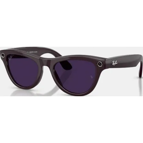 Ray-Ban Meta Skyler (Gen 2) Shiny Transparent Peach/Clear to Brown Transitions