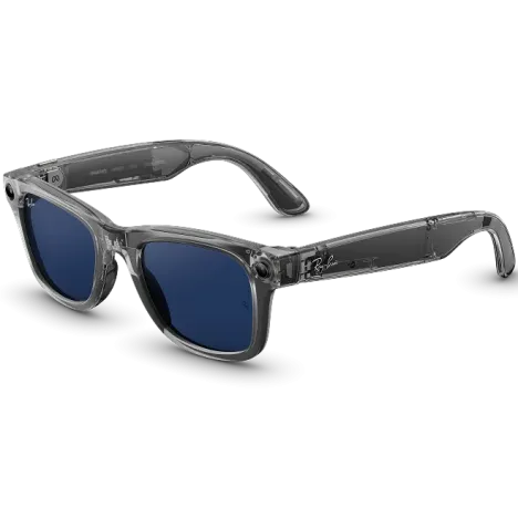 Ray-Ban Meta Wayfarer (Gen 2) Shiny Black/Clear to Graphite Green Transitions